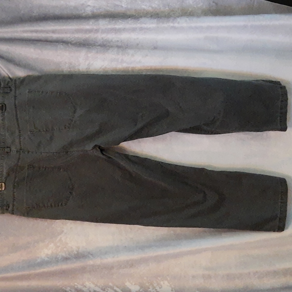 CK Calvin Klein 100% Cotton Men's Flat Front Dark Gray Wash Chino Pant 36x32 - Picture 3 of 16